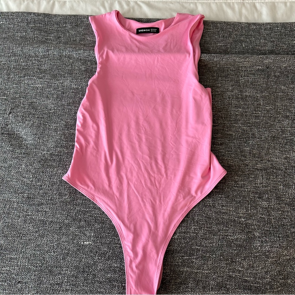 Pink SHEIN BAE bodysuit, size M, great condition